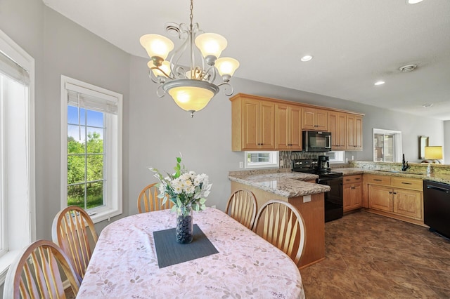 17260 Keystone Ave N, Hugo, MN 55038 - dining space featuring a chandelier