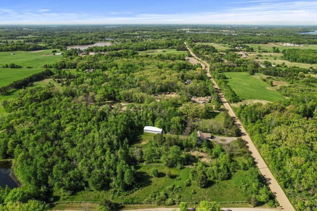 17260 Keystone Ave N, Hugo, MN 55038 - aerial view of property's location featuring a nearby body of water and a heavily wooded area