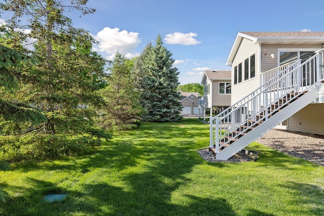 11202 Virginia Rd, Bloomington, MN 55438 - view of green lawn with stairway