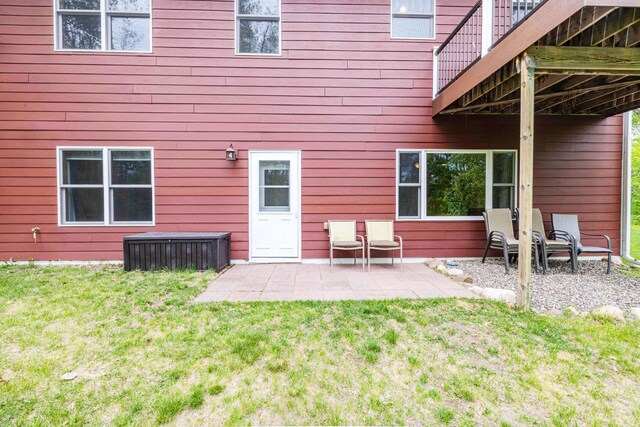 31172 Apache Cir, Breezy Point, MN 56472 - back of house with a patio area and a yard