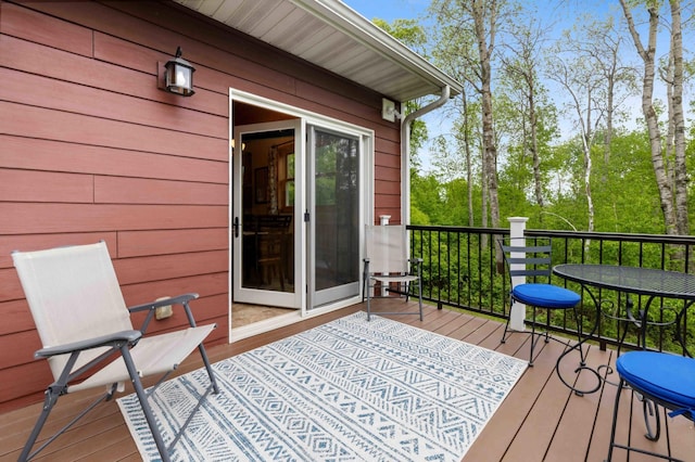 31172 Apache Cir, Breezy Point, MN 56472 - deck featuring view of scattered trees