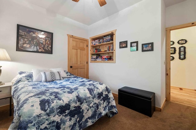 31172 Apache Cir, Breezy Point, MN 56472 - carpeted bedroom featuring a ceiling fan