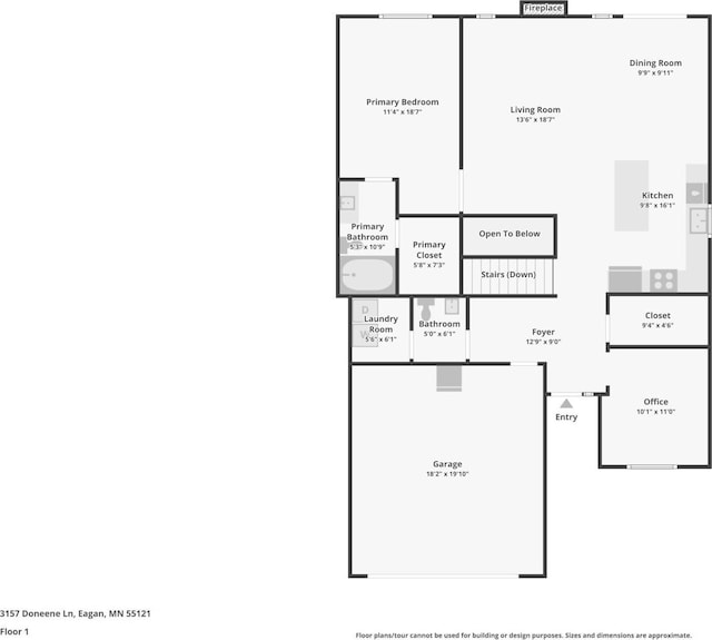3157 Doneene Ln, Eagan, MN 55121 - home floor plan