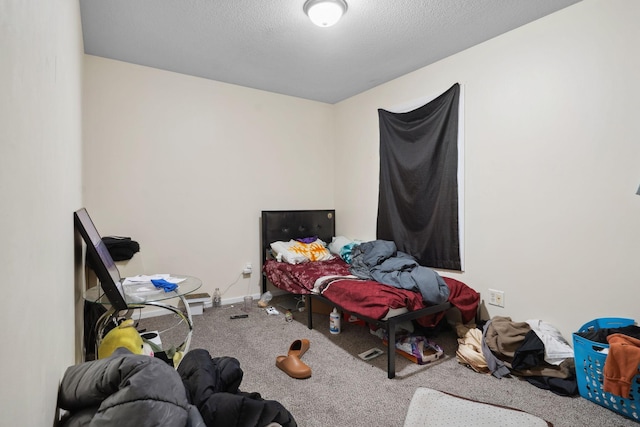 1599 Rice St, Saint Paul, MN 55117 - bedroom with carpet, a textured ceiling, and baseboards