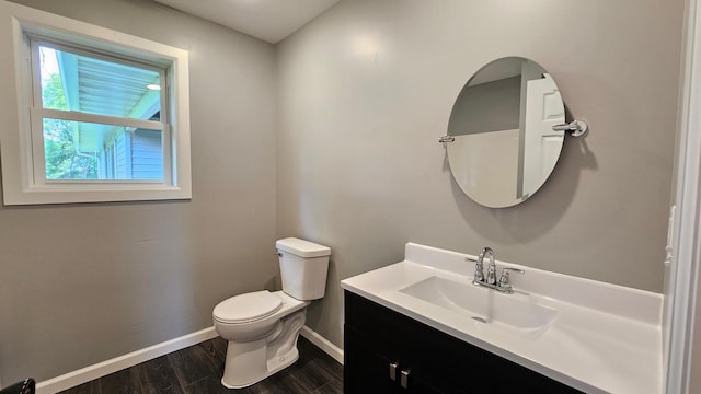 13386 Palomino Rd, Bertha Twp, MN 56437 - bathroom featuring vanity and wood finished floors
