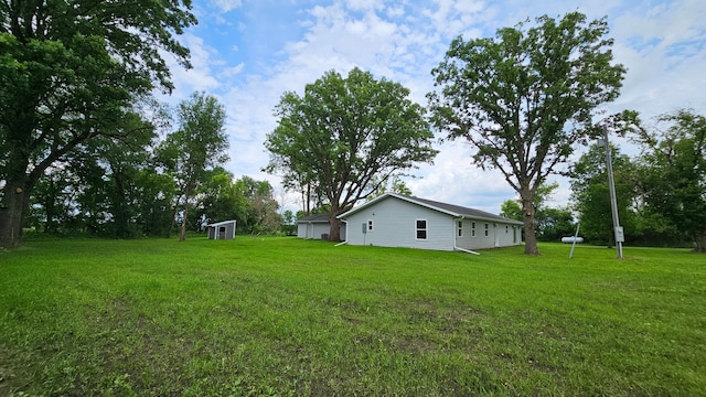 13386 Palomino Rd, Bertha Twp, MN 56437 - view of grassy yard with a shed