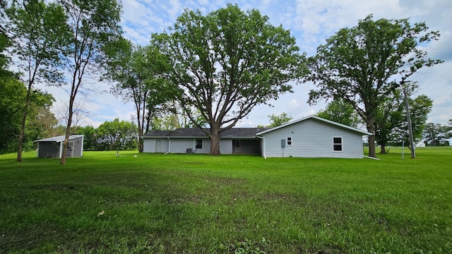 13386 Palomino Rd, Bertha Twp, MN 56437 - rear view of property with a yard