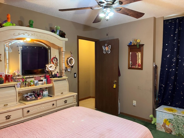 1351 4th St W, Hastings, MN 55033 - bedroom featuring light colored carpet, baseboards, and a ceiling fan