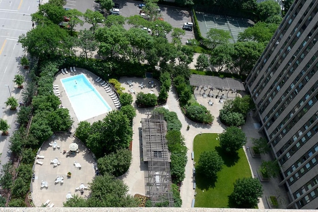 15 1st St Unit A1119, Minneapolis, MN 55401 - bird's eye view of a pool