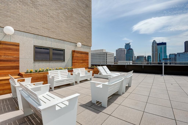 15 1st St Unit A1119, Minneapolis, MN 55401 - view of patio with a skyline view and outdoor lounge area