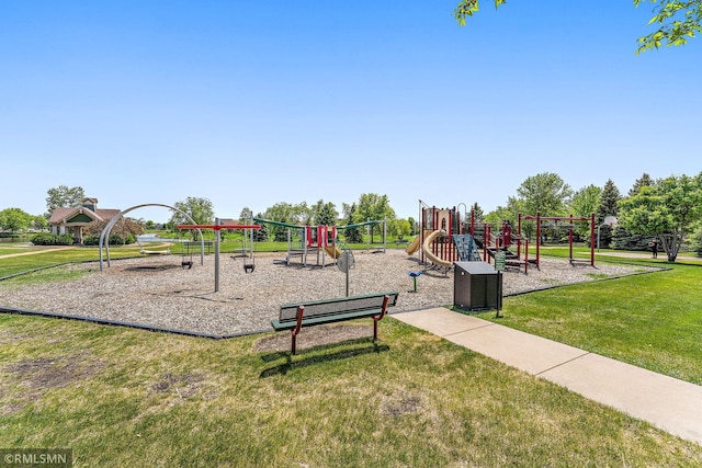 11206 Baltimore St NE Unit A, Blaine, MN 55449 - community playground featuring a lawn