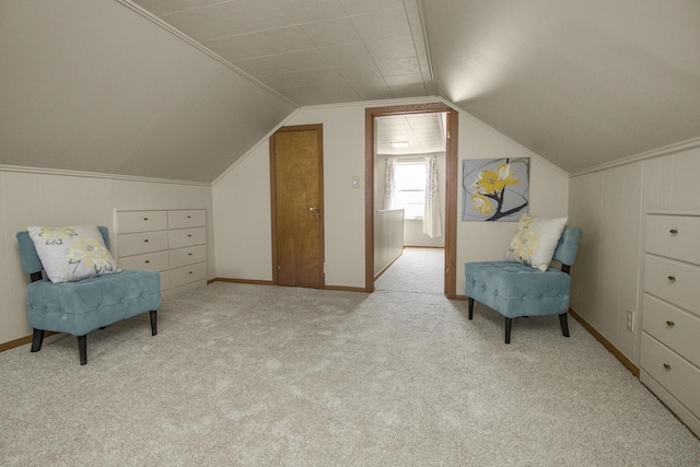5349 47th Ave S, Minneapolis, MN 55417 - sitting room featuring carpet and lofted ceiling