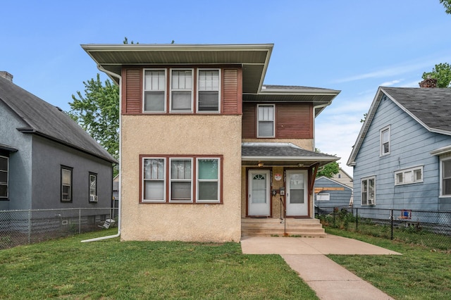 3725 Fremont Ave N, Minneapolis, MN 55412 - view of front of house with stucco siding and entry steps
