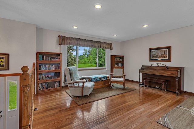 11236 207th Ave NW, Elk River, MN 55330 - sitting room featuring wood finished floors, recessed lighting, and baseboards