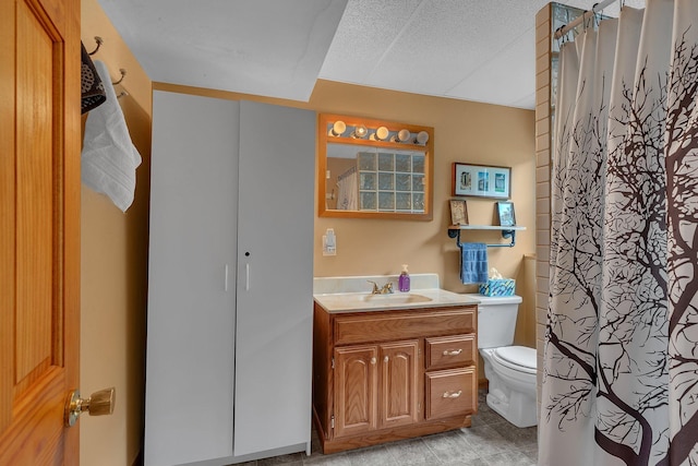 11236 207th Ave NW, Elk River, MN 55330 - bathroom with vanity, toilet, and a shower with curtain