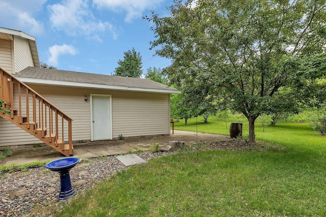 11236 207th Ave NW, Elk River, MN 55330 - view of grassy yard with a patio and stairway