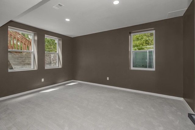 7658 Silver Lake Rd, Mounds View, MN 55112 - carpeted empty room featuring baseboards and recessed lighting