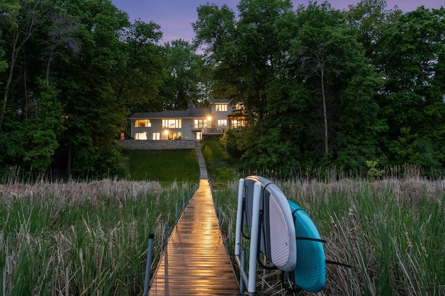 980 Arm Dr, Orono, MN 55364 - view of back of house at dusk