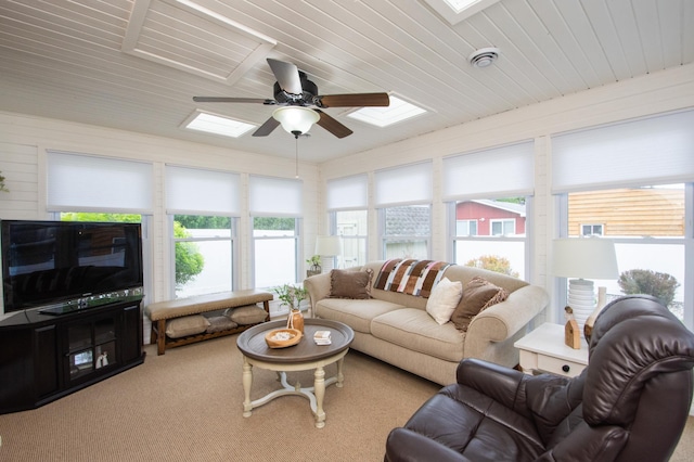 229 30th Ave N, Fargo, ND 58102 - living room featuring a skylight and healthy amount of natural light