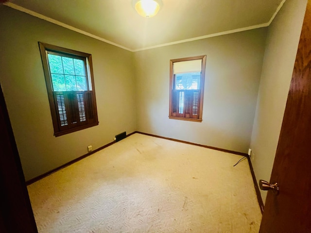 150 Park St W, South Saint Paul, MN 55075 - unfurnished room featuring baseboards, carpet floors, and ornamental molding