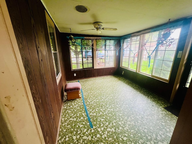 150 Park St W, South Saint Paul, MN 55075 - unfurnished sunroom with wood walls