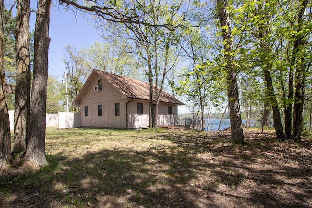 2145 Big Deep Lake Dr NW, Hackensack, MN 56452 - view of side of property featuring a deck