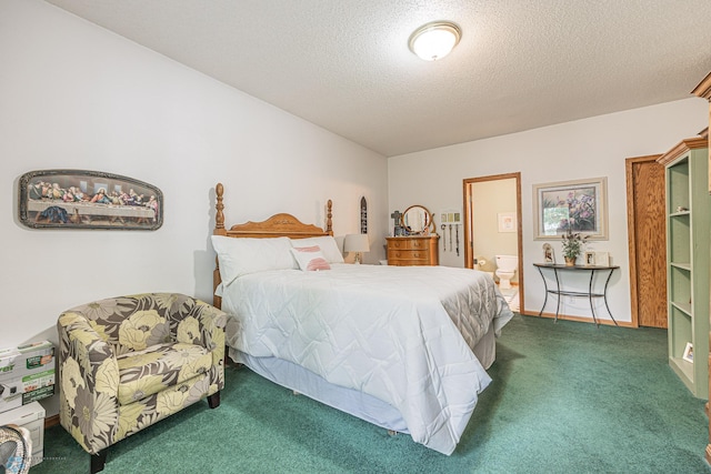 5916 Elm St N, Moorhead, MN 56560 - carpeted bedroom with a textured ceiling and connected bathroom