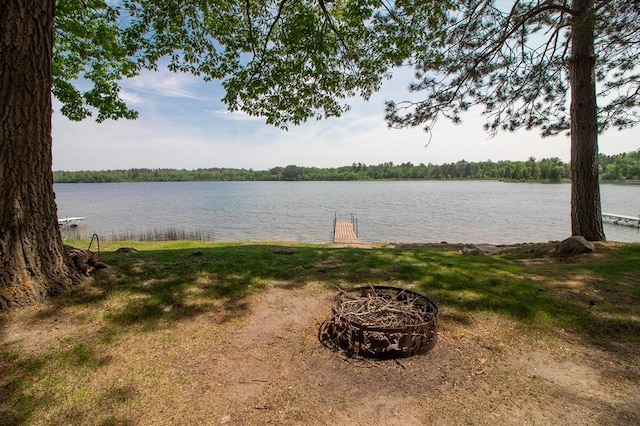1378 Sunflower Trl NE, Outing, MN 56662 - view of yard with a water view