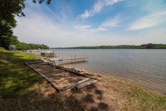 1378 Sunflower Trl NE, Outing, MN 56662 - dock area featuring a water view