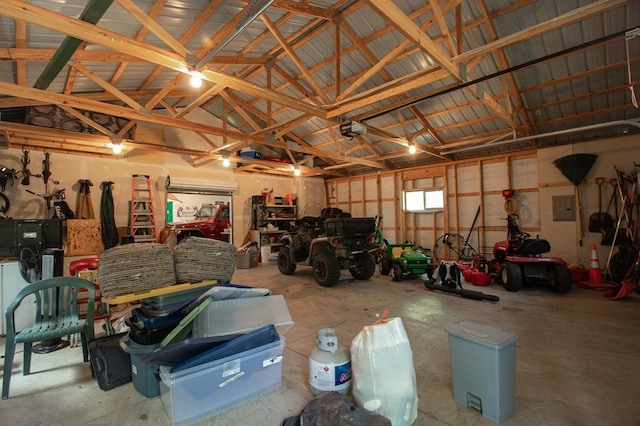 1378 Sunflower Trl NE, Outing, MN 56662 - garage with electric panel and a garage door opener