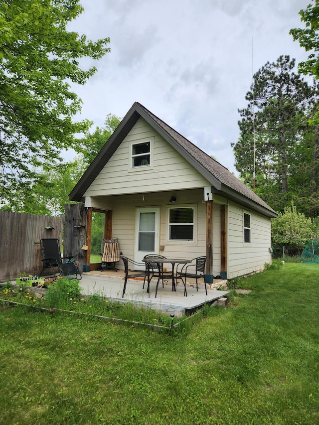 35270 Bear Creek Rd, Partridge Twp, MN 55704 - back of house with a patio