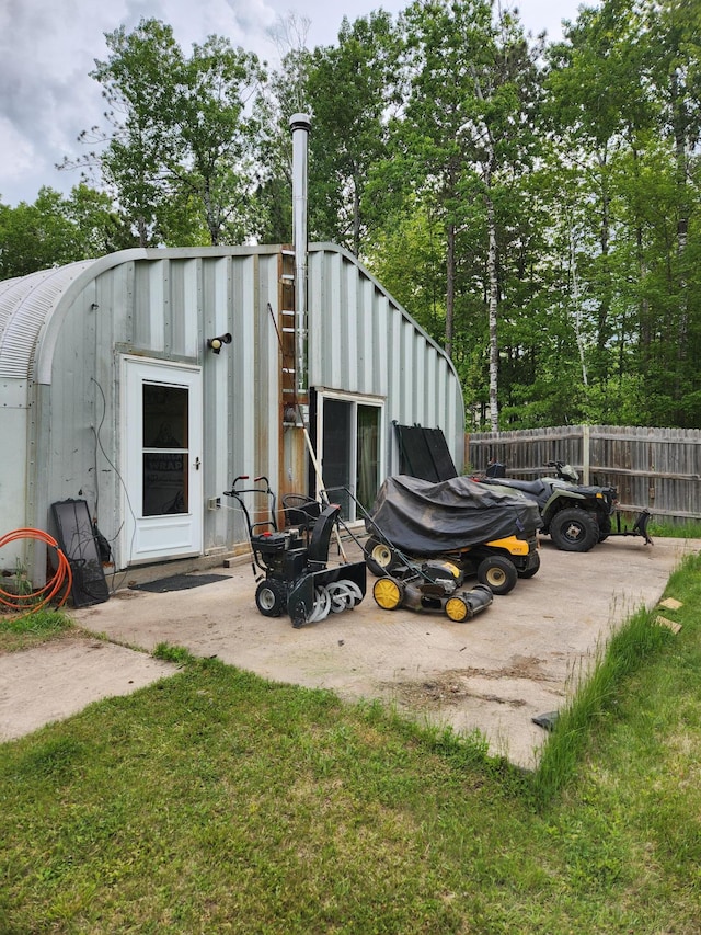 35270 Bear Creek Rd, Partridge Twp, MN 55704 - view of outbuilding with view of wooded area