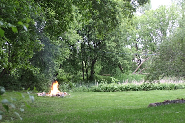 4860 Mason Ave NE, Saint Michael, MN 55376 - view of green lawn featuring a fire pit