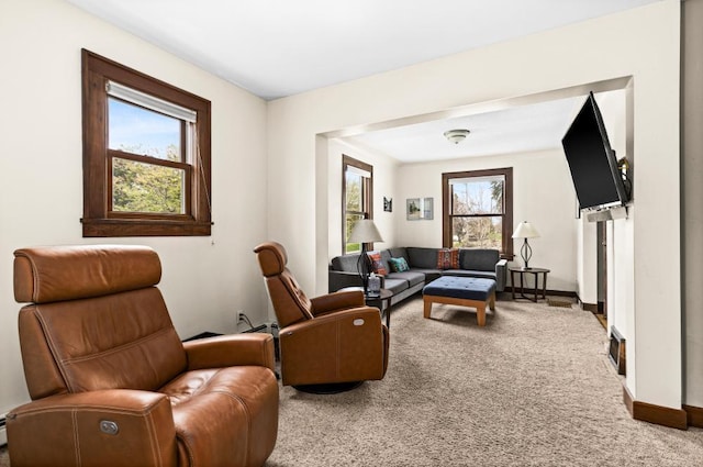 4031 Regent St, Duluth, MN 55804 - living area with carpet and baseboards