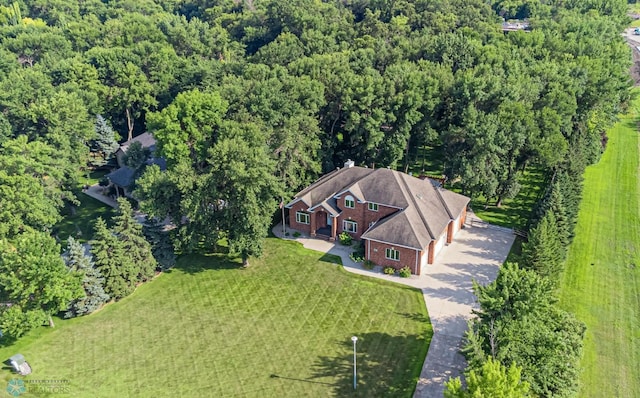 106 50th Ave E, West Fargo, ND 58078 - view from above of property featuring a forest