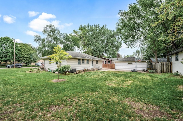 5404 Welcome Ave N, Crystal, MN 55429 - view of yard with a patio area and central air condition unit