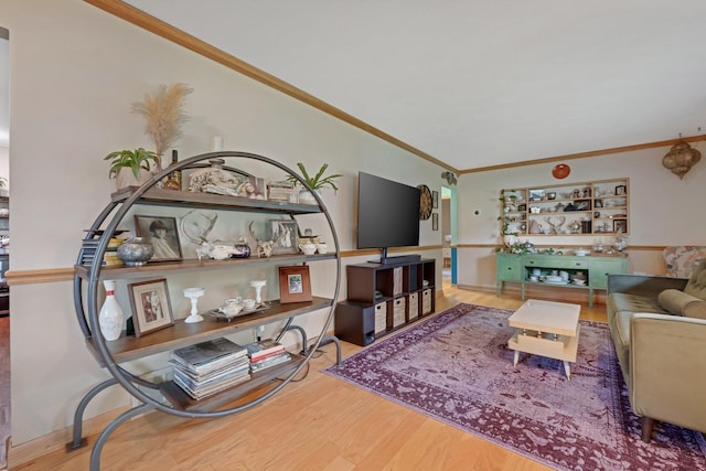 4600 3rd St NE, Fridley, MN 55421 - living room with ornamental molding and wood finished floors
