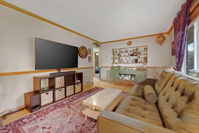 4600 3rd St NE, Fridley, MN 55421 - living room with crown molding and wood finished floors