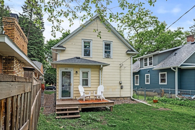 4312 Nokomis Ave, Minneapolis, MN 55406 - rear view of house with a wooden deck