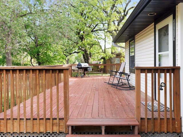 38609 Branch Ave, North Branch, MN 55056 - deck featuring grilling area