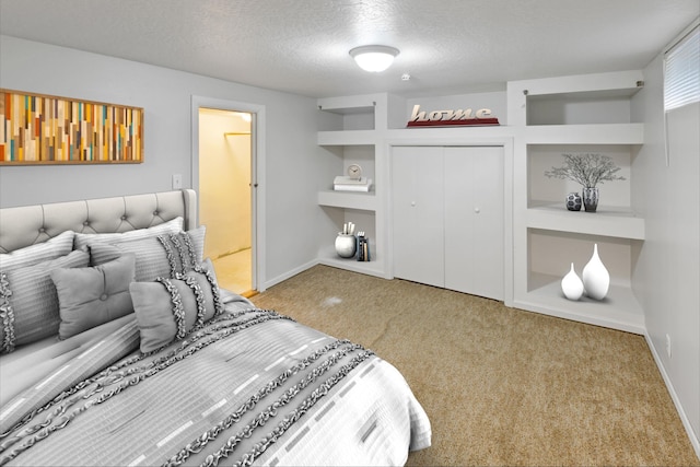 38609 Branch Ave, North Branch, MN 55056 - bedroom featuring carpet floors, a closet, baseboards, and a textured ceiling