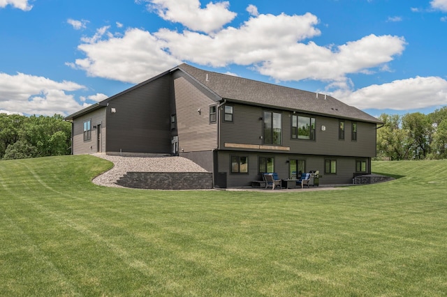 18885 Poppy St NW, Oak Grove, MN 55303 - rear view of house with a patio area and a lawn