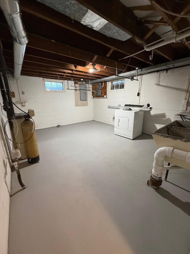 123 Birchridge Dr, Brainerd, MN 56401 - below grade area with washer / clothes dryer and electric panel