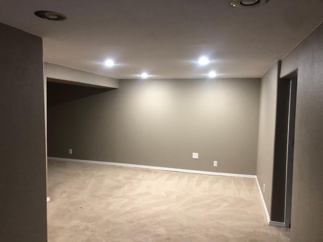 1304 13th Ave N, Moorhead, MN 56560 - finished basement featuring carpet flooring, recessed lighting, and baseboards