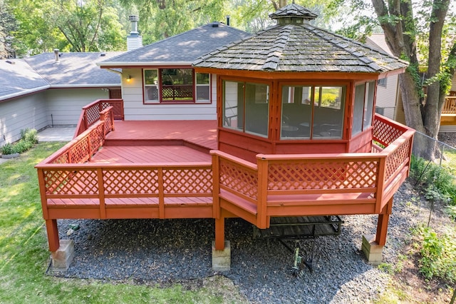 1357 64th Ave NE, Fridley, MN 55432 - view of wooden terrace
