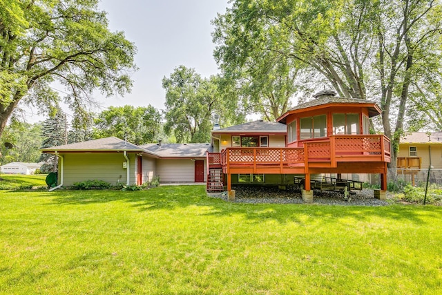 1357 64th Ave NE, Fridley, MN 55432 - back of property featuring stairs and a deck
