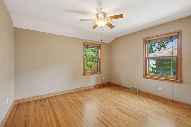 4932 Cedar Ave S, Minneapolis, MN 55417 - spare room featuring light wood-style flooring and ceiling fan