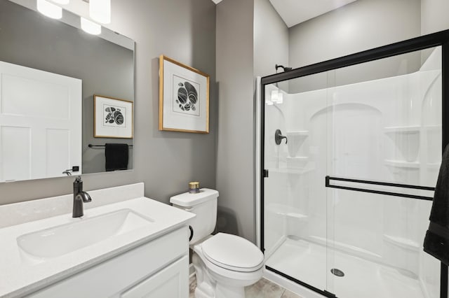 14945 105th Pl N, Maple Grove, MN 55369 - full bathroom with toilet, vanity, and a shower stall