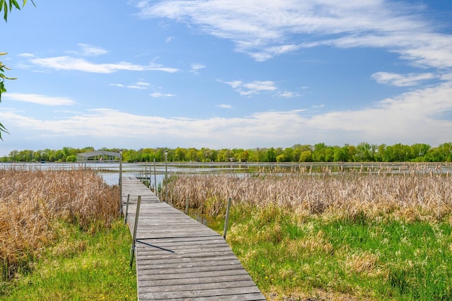 26042 Sunset Dr, Chisago City, MN 55013 - dock area featuring a water view