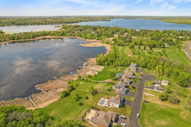 26042 Sunset Dr, Chisago City, MN 55013 - bird's eye view of a large body of water